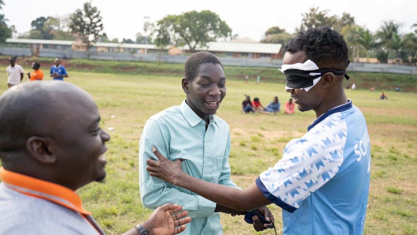 A photo of UDHAN team members in Kampala 