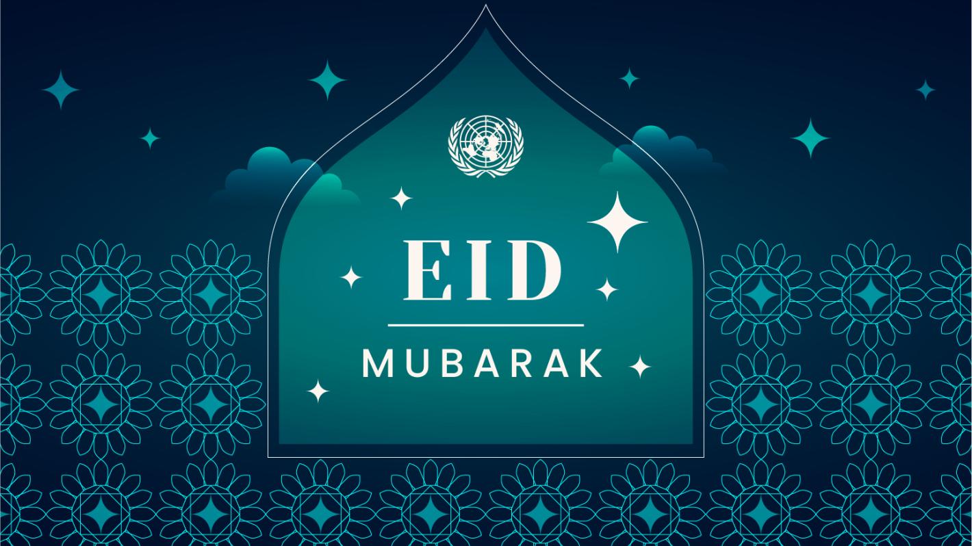 Designed cover image for Eid greetings