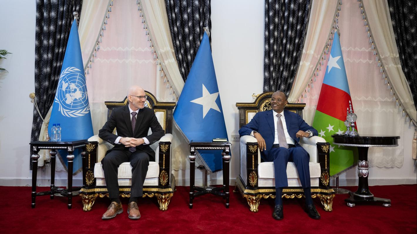 UN Special Representative discusses security, elections and humanitarian needs on South West State visit