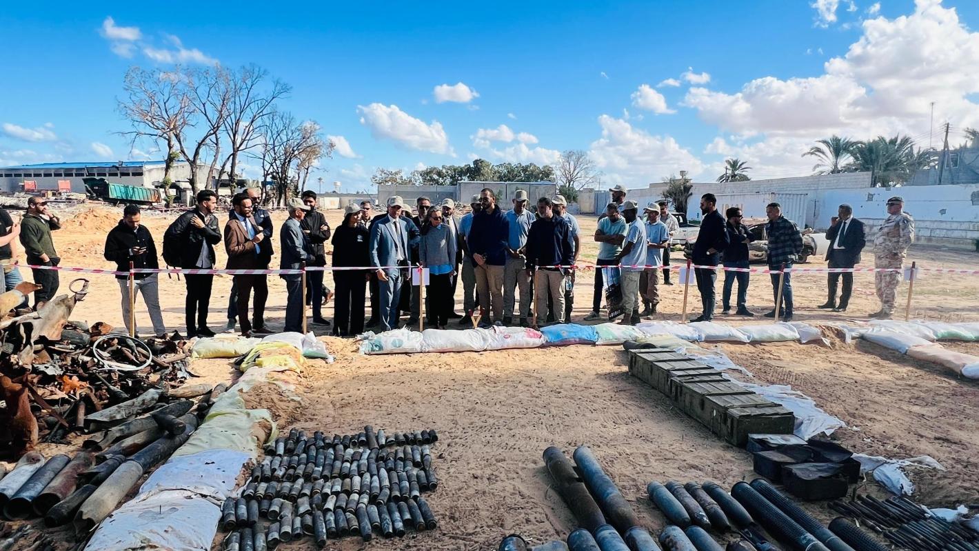 UN and Italy review progress on clearing Misratah blast site 