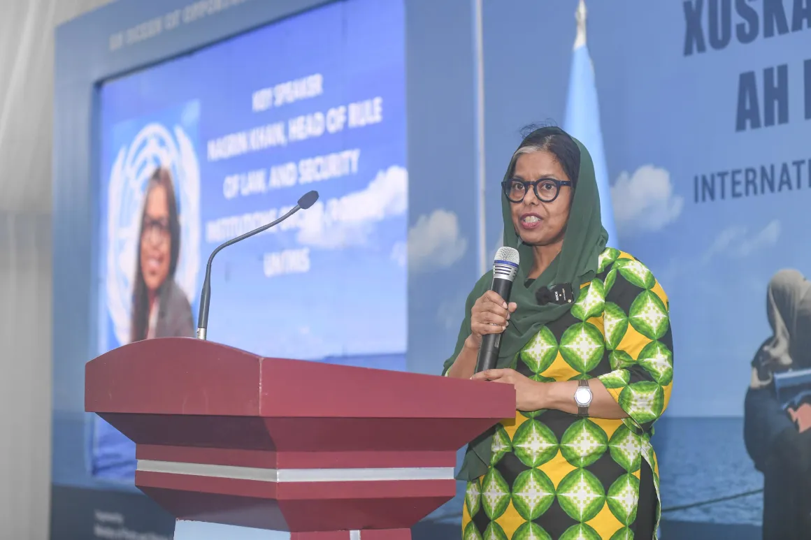 Nasrin Khan Group photo - Marking the International Day for Women in Maritime in Somalia - 18 May 2025
